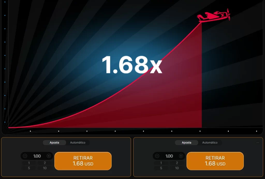 Aposta inicial no jogo Aviator